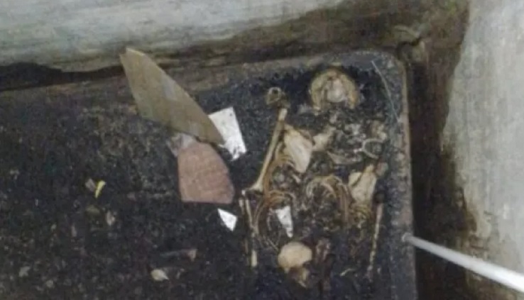 Autoridades investigan hallazgo de osamenta humana dentro de cisterna en Santiago