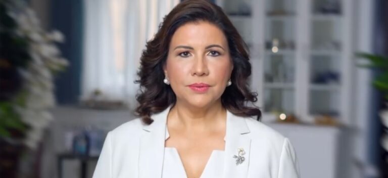 Margarita Cedeño anuncia sus aspiraciones a la Presidencia de la República para el 2024