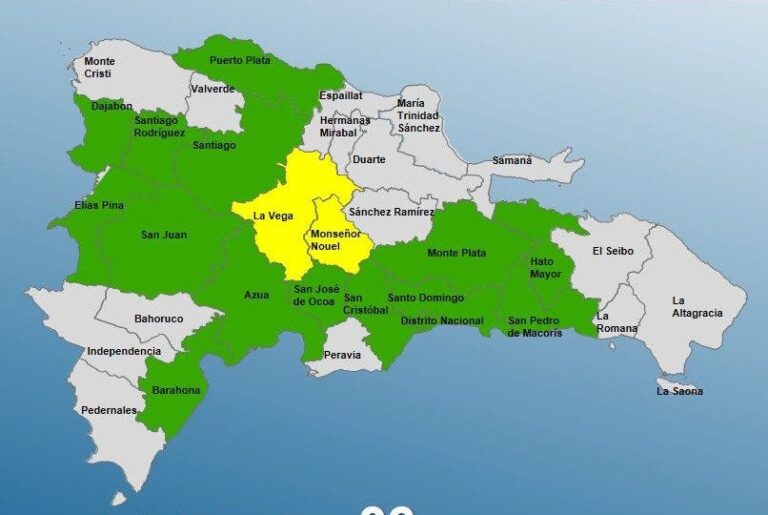 Ya son 16 las provincias en alerta por vaguada y onda tropical