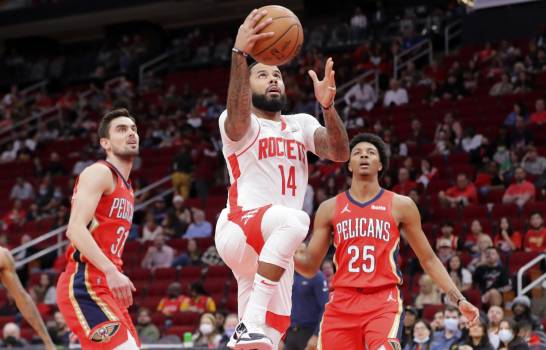 Rockets hilvanan sexta victoria al derrotar 118-108 a Pelicans