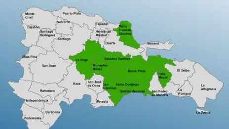 COE mantiene ocho provincias en alerta verde por vaguada