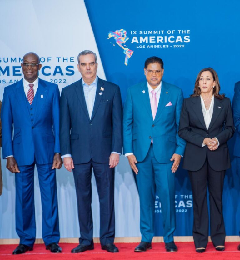 Presidente Abinader se reúne con la vicepresidenta estadounidense Kamalah Harris