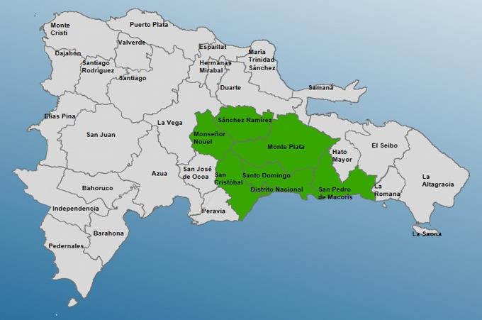 COE aumenta a seis las provincias en alerta verde