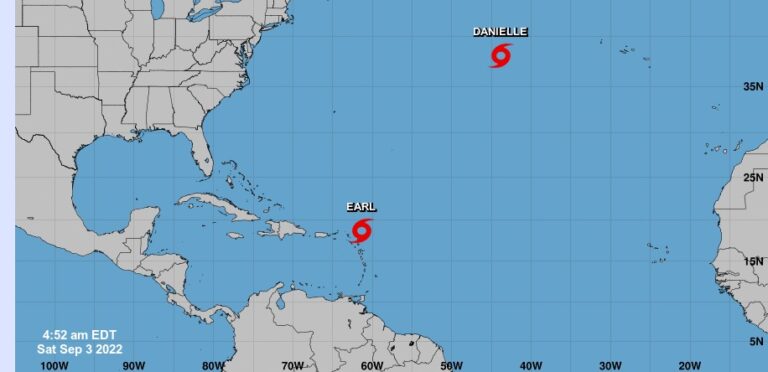 Se forma el ciclón Earl en aguas del Océano Atlántico