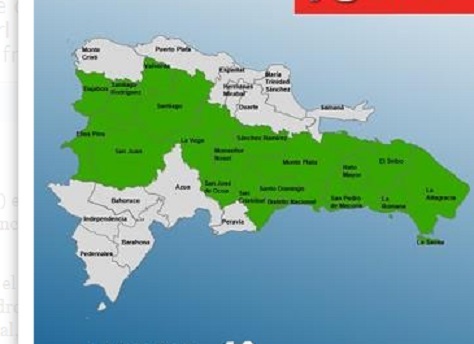 COE aumenta a 18 el número de provincias bajo alerta verde por aguaceros