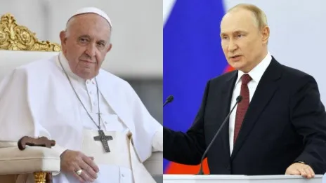 El papa pide a Putin parar la guerra y alerta del riesgo nuclear