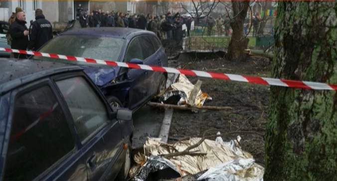 Mueren Ministro y otros 16 funcionarios de Ucrania al caer un helicóptero