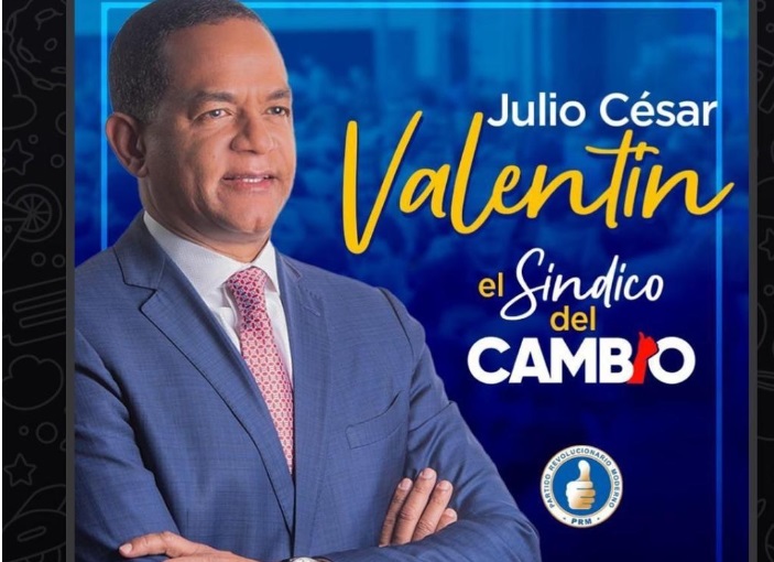 Julio César Valentín se promociona como candidato a alcalde del PRM por Santiago