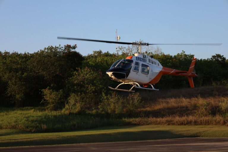 Llegan al país dos nuevos helicópteros marca Bell modelo TH-67 para fortalecer la seguridad de la frontera