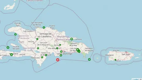 Temblor de 3.7 grados sacude costa sureste del Mar Caribe