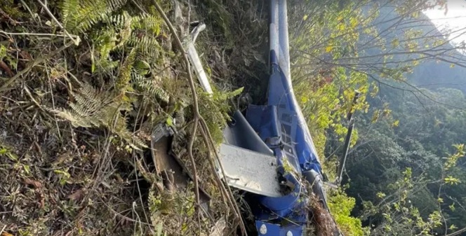 Salió desde el Higüero hacia Haití el helicóptero que se accidentó en San Cristóbal