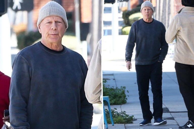 Bruce Willis reaparece en público tras su diagnóstico de demencia