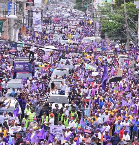 PLD arranca con masiva marcha contra el «hambre y la delincuencia» atraviesa RD