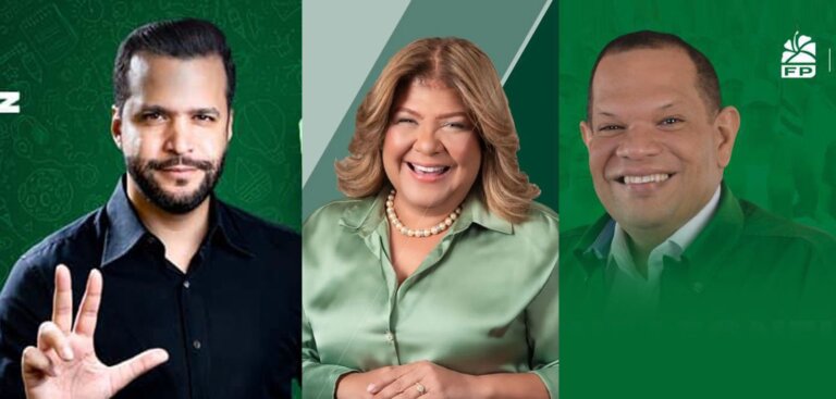 Rafael Paz, Carlos Guzmán y Noris Medina serán lanzados como precandidatos por la FP en alcaldías del DN, SDN y Barahona
