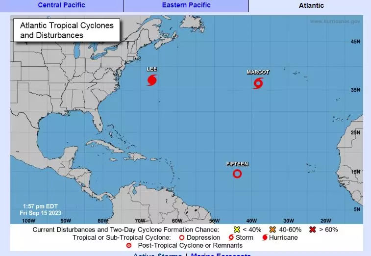 Se forma en el Atlántico la depresión tropical 15; podría convertirse en huracán