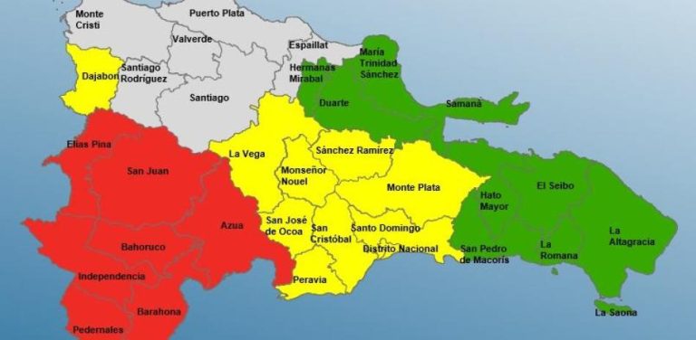 COE eleva a 26 las provincias en alerta ante efectos de potencial ciclón tropical