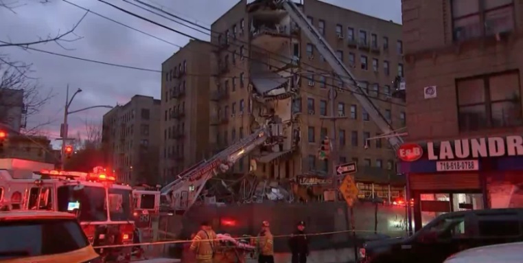 No hay víctimas tras colapso de edificio en el Bronx; el inmueble tenía violaciones
