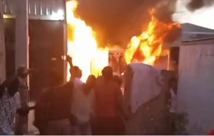 Se registra incendio en mercado binacional de Jimaní