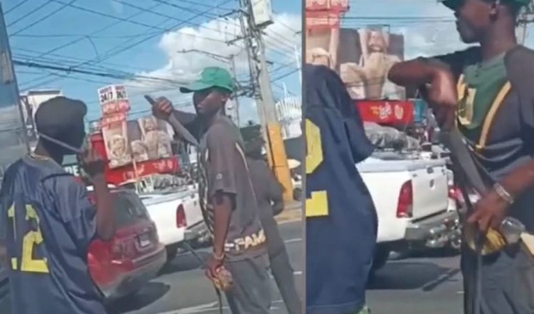 Apresan14 limpiavidrios haitianos en Santo Domingo Oeste que estaban armados con cuchillos