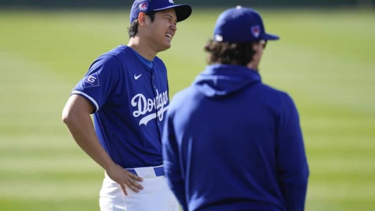 Ohtani no jugará en el primer partido de los entrenamientos de primavera de los Dodgers