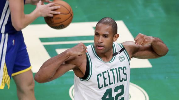Al Horford llega 14 mil puntos en paliza Celtics a Warriors en la NBA