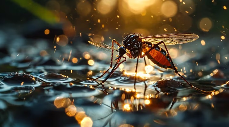 ¿Cómo el mosquito del dengue transmite el virus a sus crías que aún no han nacido?