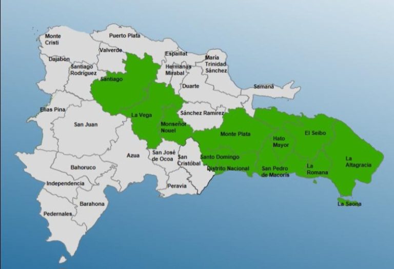 Aumentan a 11 las provincias en alerta verde por vaguada