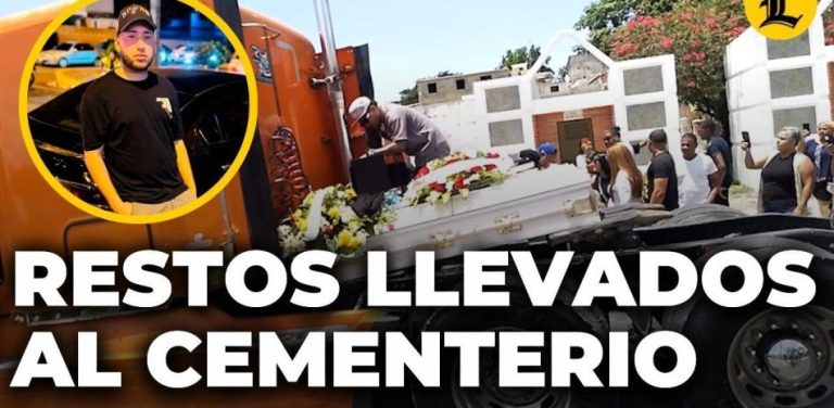 Video- Cortejo fúnebre de Richard Estrella entre música, llanto y patanas