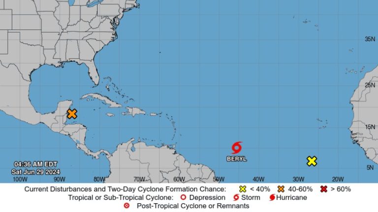 Onamet informa vigila de cerca la Tormenta Tropical Beryl