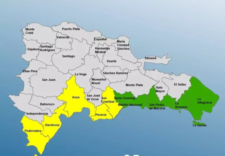 COE coloca 10 provincias en alerta  por huracán Beryl