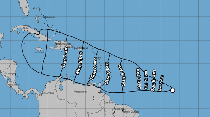 Se forma la depresión tropical #2 en el Atlántico; emiten aviso de huracán