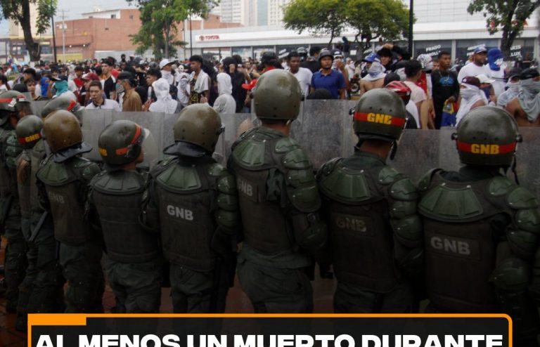 Al menos un muerto durante las protestas en Venezuela