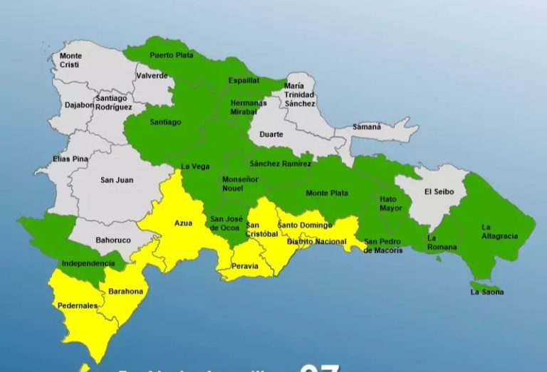 Ante posibles efectos del huracán Beryl, COE aumenta a 21 las provincias bajo alerta