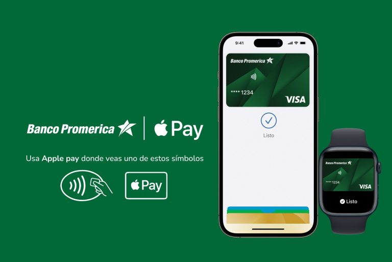 Banco Promerica trae Apple Pay para que sus clientes realicen pagos con iPhone y Apple Watch de forma fácil, rápida y segura
