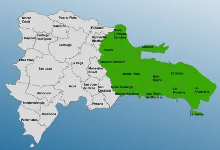 COE pone once provincias y el Distrito Nacional en alerta por vaguada y onda tropical