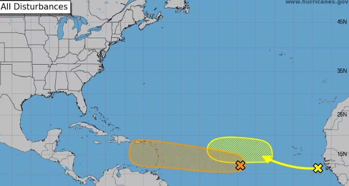 Dos nuevas amenazas en el Atlántico: ¿Se formarán depresiones tropicales en el Caribe?