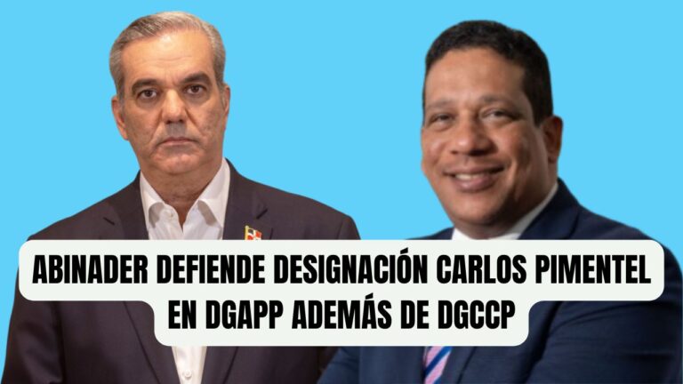 Video-ABINADER DEFIENDE DESIGNACIÓN CARLOS PIMENTEL EN DGAPP ADEMÁS DE DGCCP
