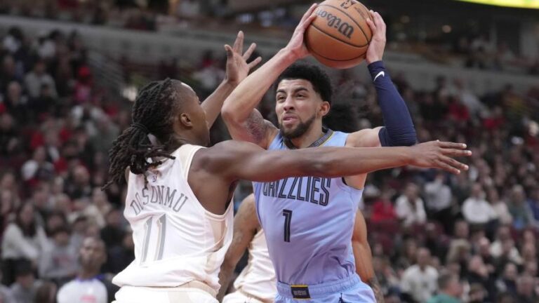 Scotty Pippen Jr. anota 30 puntos y Grizzlies vencen a Bulls