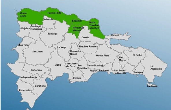 COE emite alerta verde para cinco provincias por vaguada