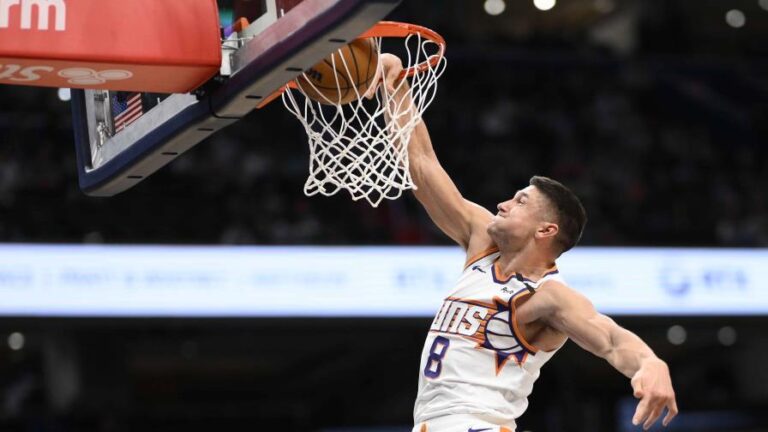 Devin Booker consigue 37 puntos y Suns se llevan un susto pero vencen a Wizards