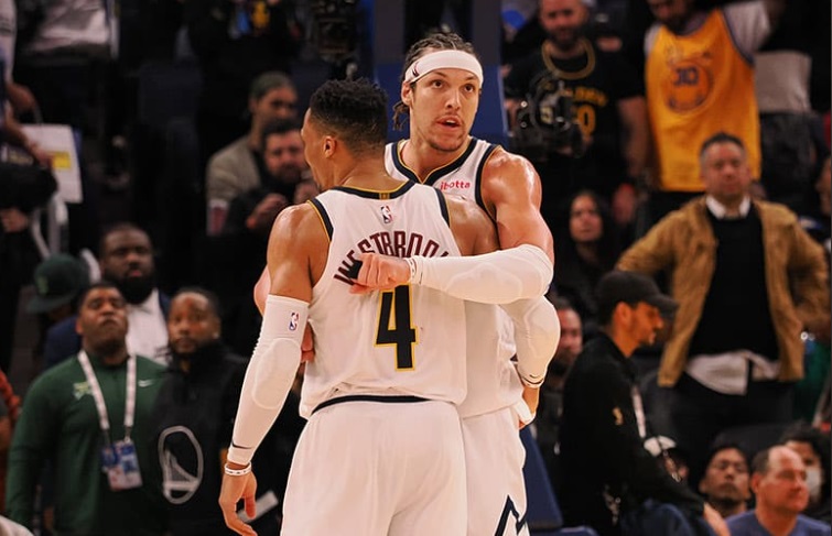 Aaron Gordon se disfraza de Jokic ante los Warriors