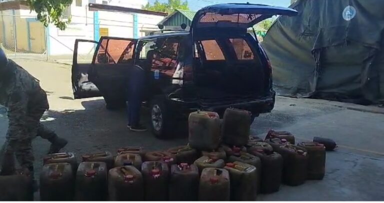 Ejército de RD frustra contrabando de gasolina que sería llevada hacia Haití
