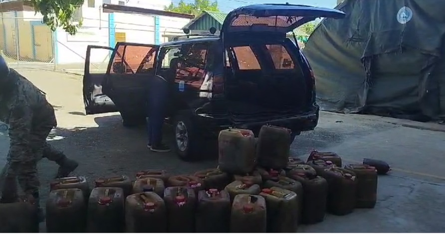 Ejército de RD frustra contrabando de gasolina que sería llevada hacia Haití