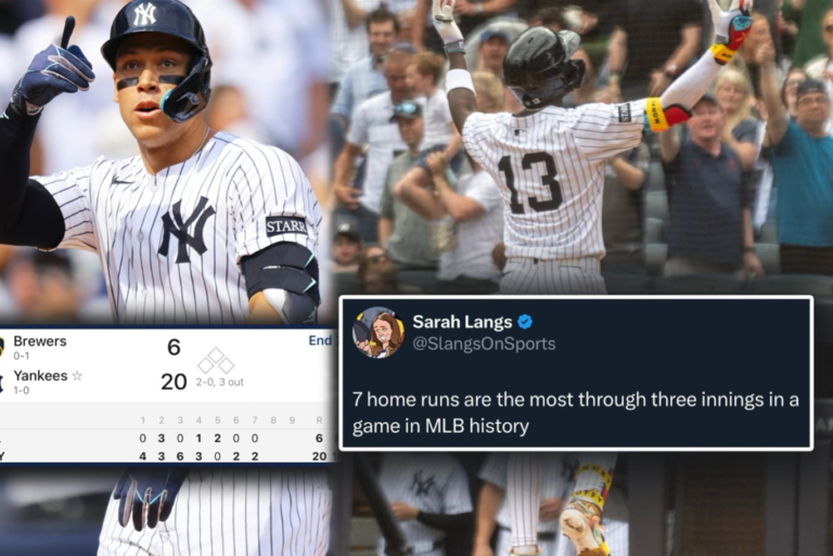 Los Yankees conectan nueve cuadrangulares contra los Cerveceros, tres consecutivos