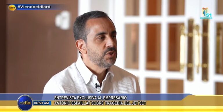 Antonio Espaillat: «Mi hermana me dijo se escuchó una explosión y el techo se vino abajo; quiero todo se aclare»