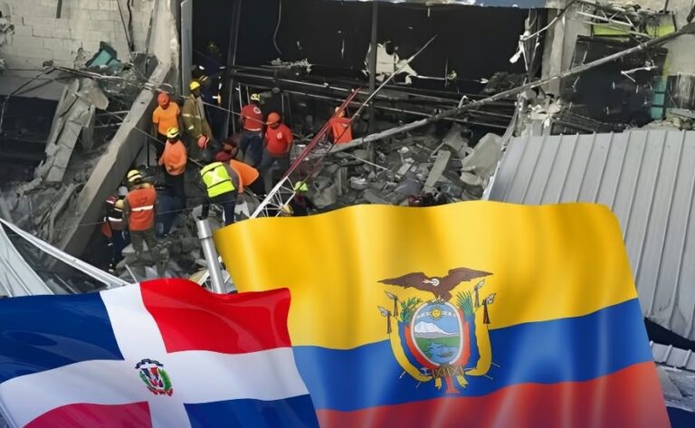 Ecuador expresa condolencias a República Dominicana por accidente en Jet Set