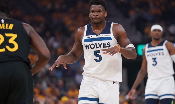 Anthony Edwards deja temblando a los Warriors