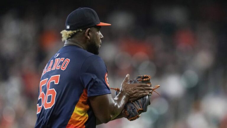 Blanco poncha a 11 en ocho entradas y Astros blanquean a Rojos