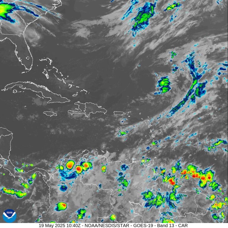 Indomet: Aguaceros dispersos y ráfagas de viento para este lunes por vaguada