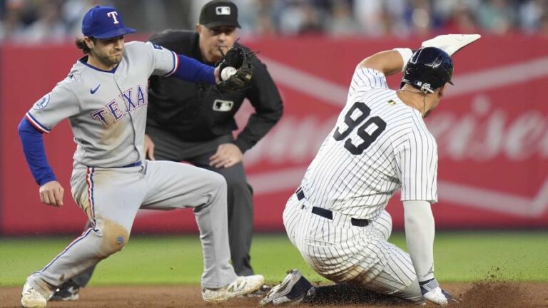 Judge conecta jonrón y Yankees vencen 5-2 a Rangers con Warren y Rice